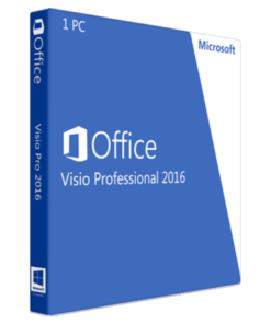 Microsoft Visio Professional 2016 - Cartão Chave de Licença