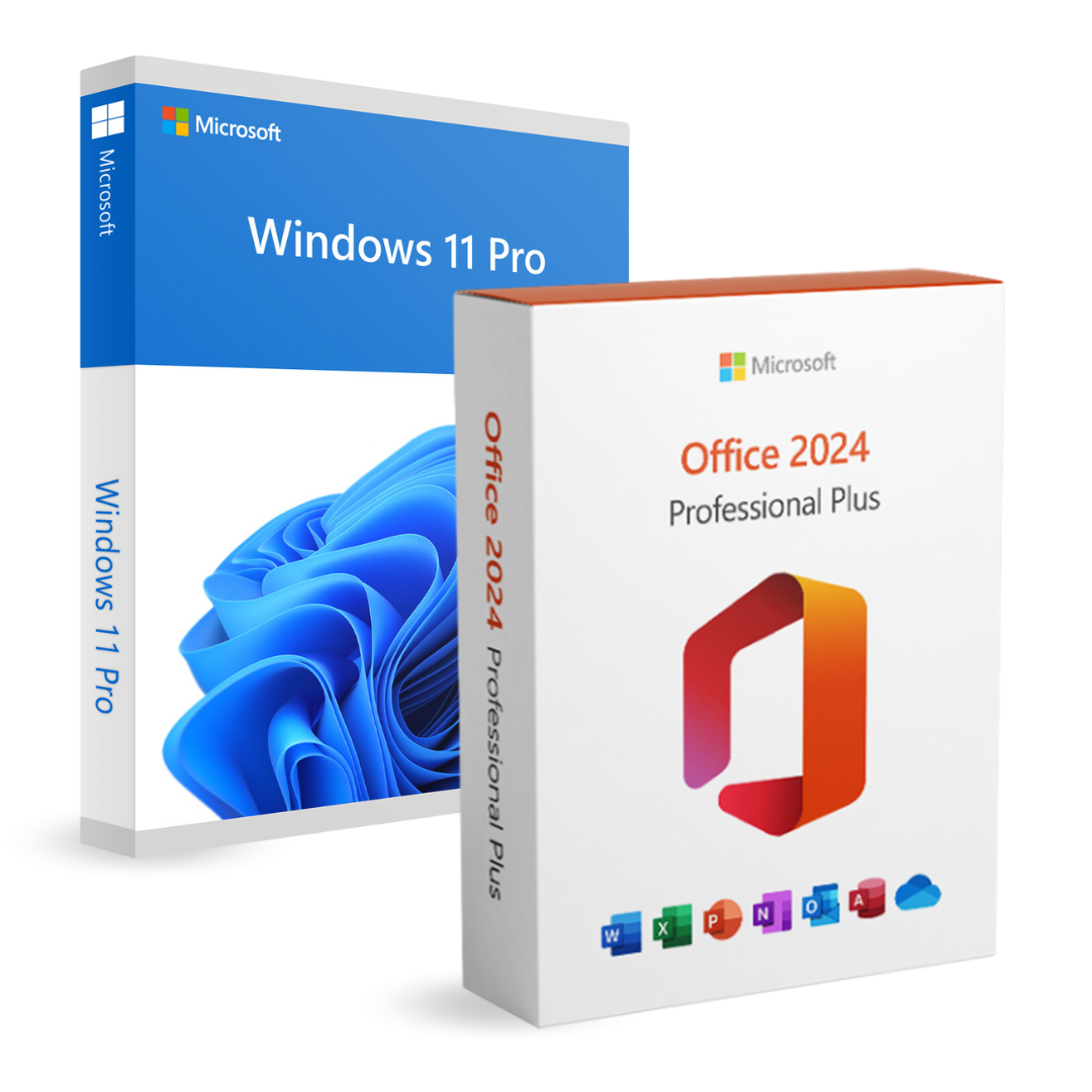 Windows 11 Pro + Office 2024 Professional Plus – Licenças Digitais para 1 Dispositivo